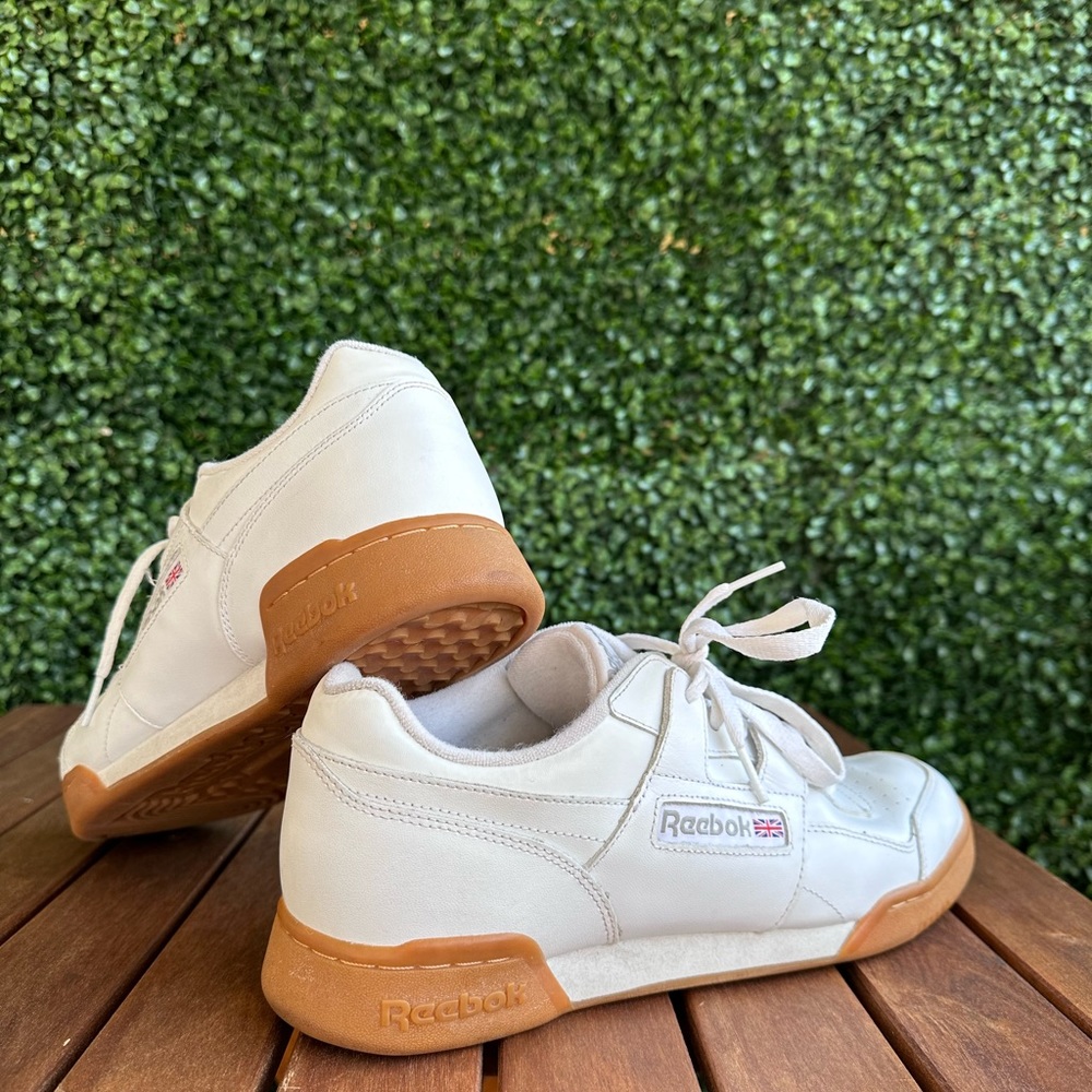 Men’s 10.5 Reebok Classic White Leather Gum Sole